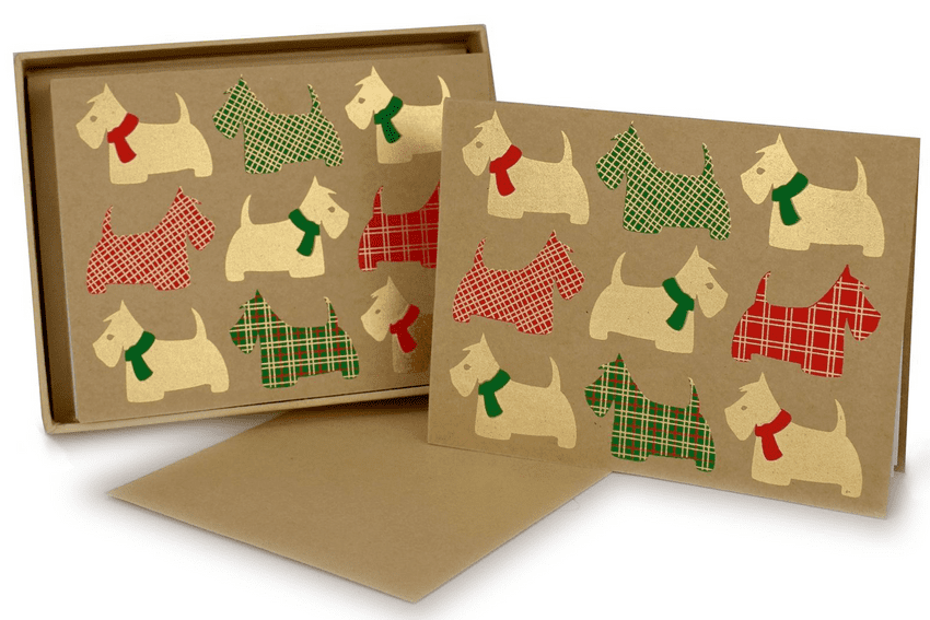 V36580 - Scottie Dog Note Cards Set of 8 - NC240.100 6/PK