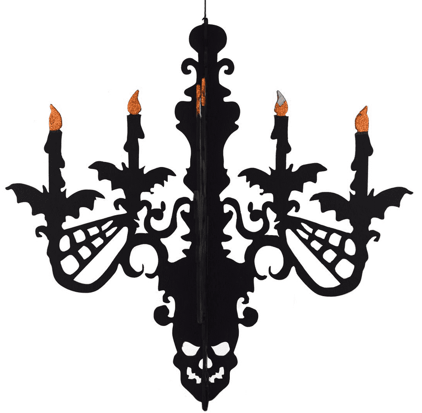 V36771 - Chandlier 3-D Hanging Decoration - CHAND.85/57G 6/PK