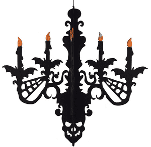 V36771 - Chandlier 3-D Hanging Decoration - CHAND.85/57G 6/PK