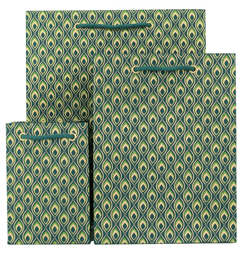 V36856; V36849; V36832 - Mini Feathers Green Bag - GBG301.65 10/PK