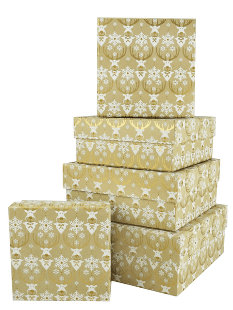 V37006 - Posh Rudie Square Nest of 5 Boxes GBXS220.100/51 1/PK