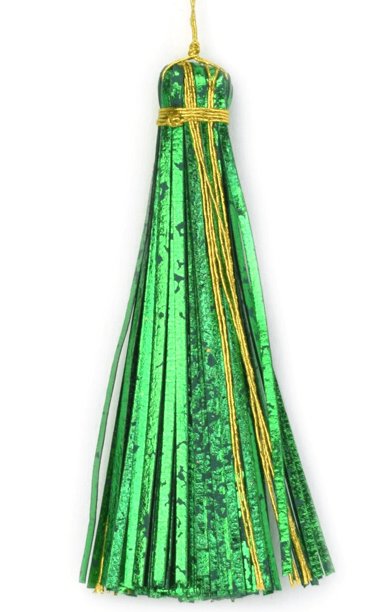 V37310 - Crush Paper Tassels Green - PTT.65/65 12/PK