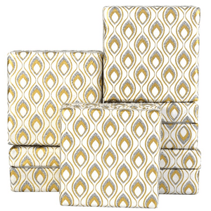 V37402 - Mini Feathers Mini Boxes Gold - GBXM301.00 12/PK