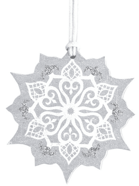 V37563 - Eastern Flake Silver Tags Set of 4 - GT271.00/01 12/PK