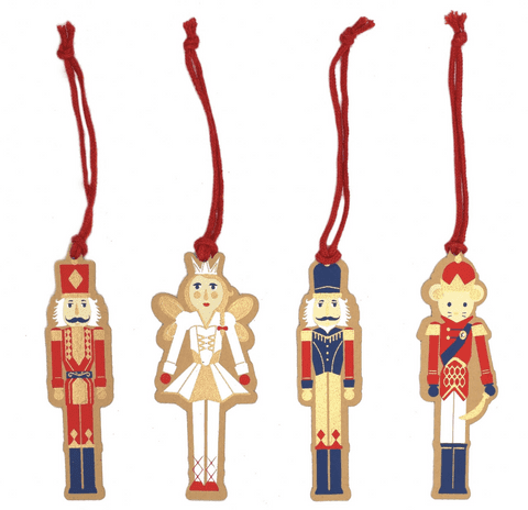 V37693 - Nutcracker Tags Set of 4 - GT285.100 12/PK