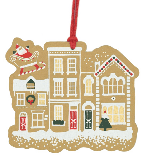 V37709 - Christmas Street Tags Set of 4 - GT286.100 12/PK