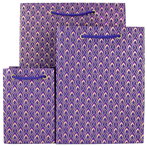 V37891; V37884; V37877 - Mini Feathers Purple Bag - GBG301.35/35 10/PK