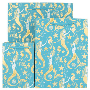 V37952; V37945; V37938 - Mermaid Turq Bag - GBG261A.45 10/PK