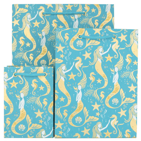 V37952; V37945; V37938 - Mermaid Turq Bag - GBG261A.45 10/PK