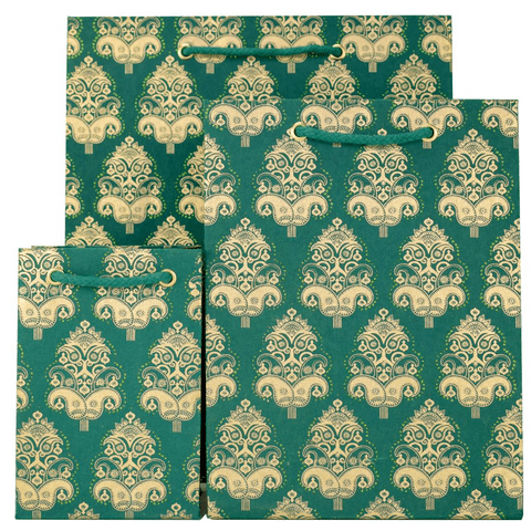 V38102; V38096; V38089 - Maharaja Green  Bag - GBG247.65/62 10/PK
