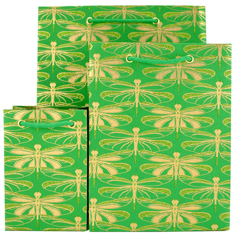 V38133; V38126; V38119 - Dragonfly Green  Bag - GBG283S.64/62 10/PK