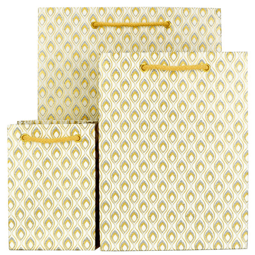 V38614; V38607; V38591 - Mini Feathers Gold Bag - GBG301.00 10/PK