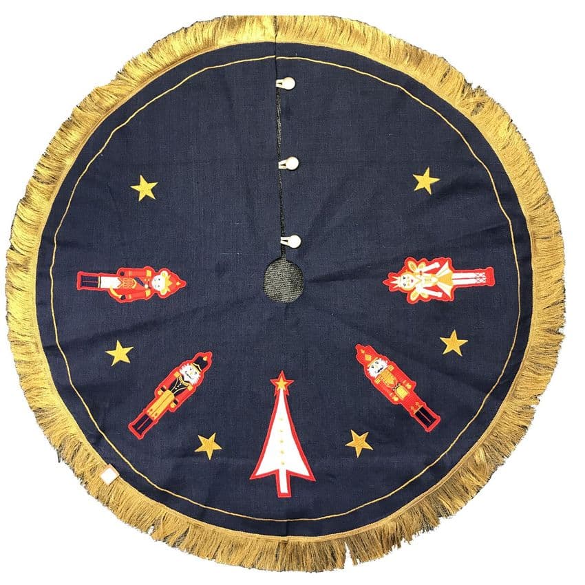 V40358 - Nutcracker Tree Skirt - CSKIRTNUT 4/PK