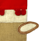 V40372 - Rudie Jute Stocking with Fur Trim - RUDIESTOCK.75 4/PK