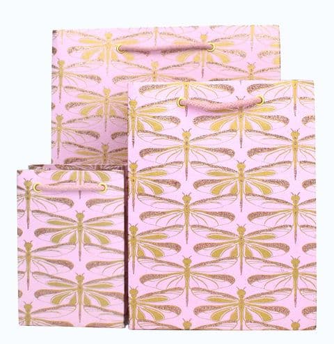 V41584; V41560; V41546 - Dragonfly Pink Bag - GBG283.10 10/PK