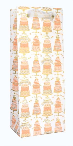 V41607 - Wedding Cakes Bottle Bag 10/PK