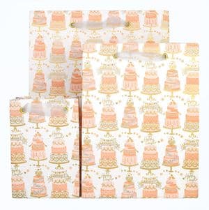 V41638; V41621; V41614 - Wedding Cakes Bag - GBG304.00 10/PK