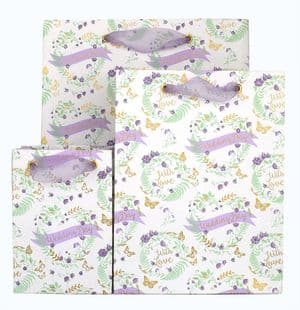 V41683; V41676; V41669 - Wedding Day Floral Bag - GBG305.00 10/PK