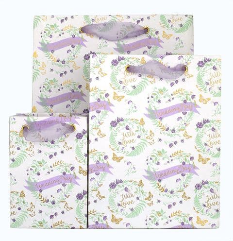 V41683; V41676; V41669 - Wedding Day Floral Bag - GBG305.00 10/PK