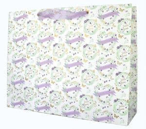 V41690 - Wedding Day Floral XL Bag 5/PK