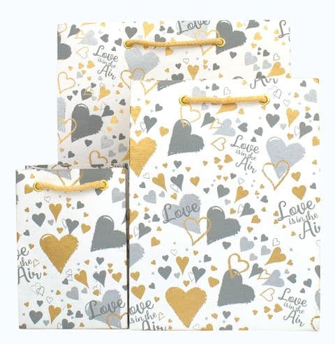 V41782; V41768; V41744 - Love is in the Air Silver Bag - GBG307.00/01 10/PK