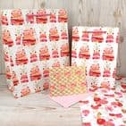 V41836; V41829; V41812 - Birthday Cakes Pink Bag - GBG308.00 PK/10 10/PK