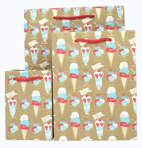V41867; V41850; V41843 - Ice Cream Sundae Mint Bag - GBG309.100 10/PK