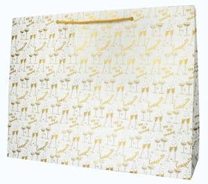 V41911 - Congratulations Gold XL Bag 5/PK