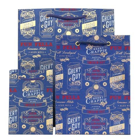 V41959; V41942; V41935 - Fun Fella Blue Bag - GBG311.48 10/PK