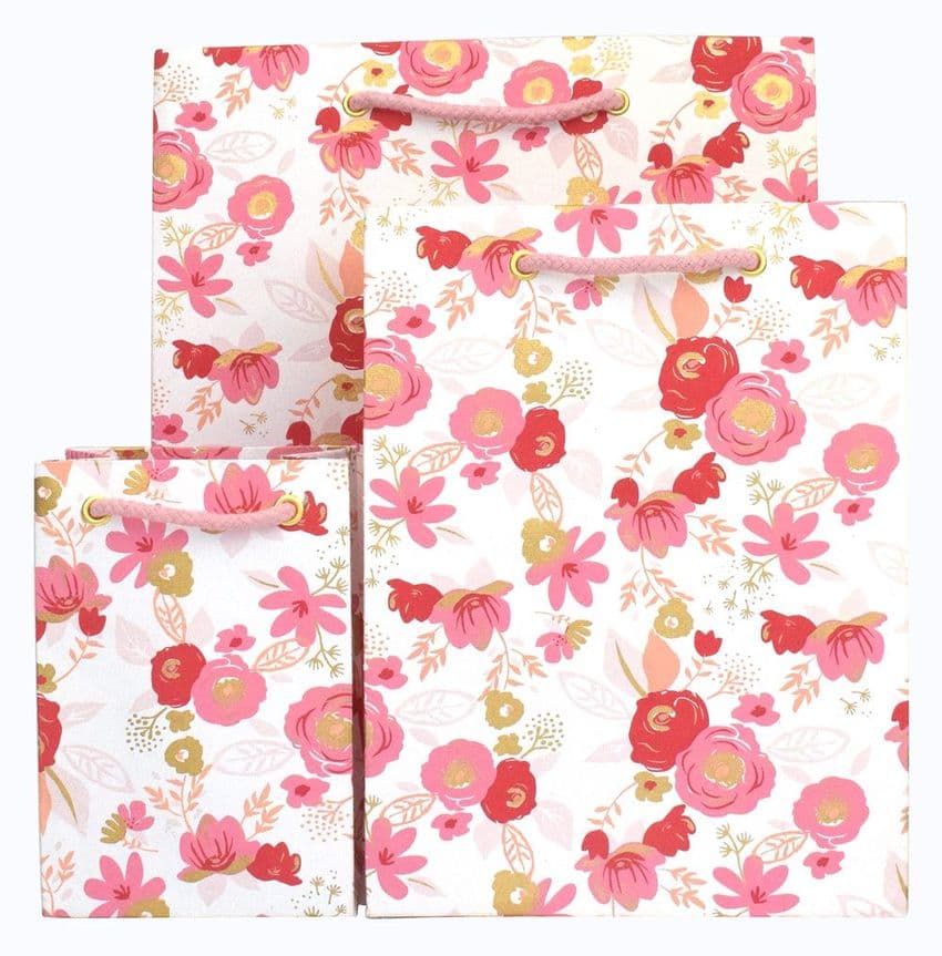 V42055; V42031; V42017 - Cote Floral Pink Bag - GBG313.00/10 10/PK