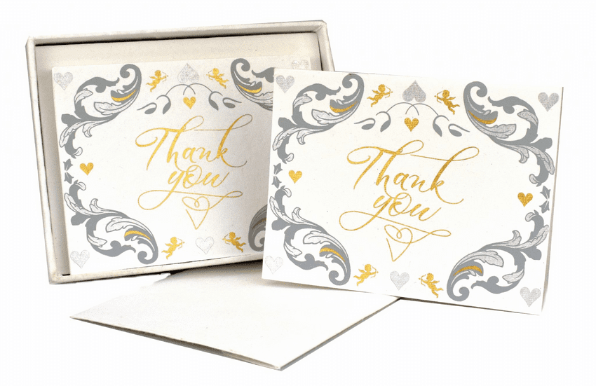 V42499 - Baroque Wedding Note Cards s/8 6/PK