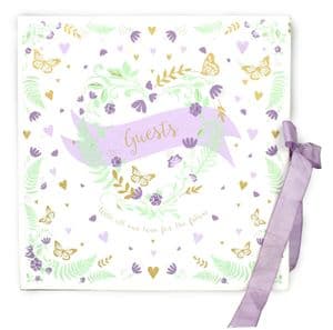 V42833 - Guest Book Wedding Floral 3/PK