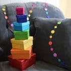 V43168 - Glitter Round Garland 6/PK