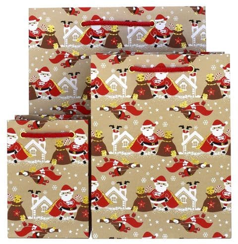 V43427; V43410; V43403 - Super Santa Bag - GBG319.100 10/PK