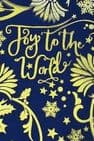 V43557; V43519; V43472 - Joy To The World Blue Bag - GBG321.48 10/PK