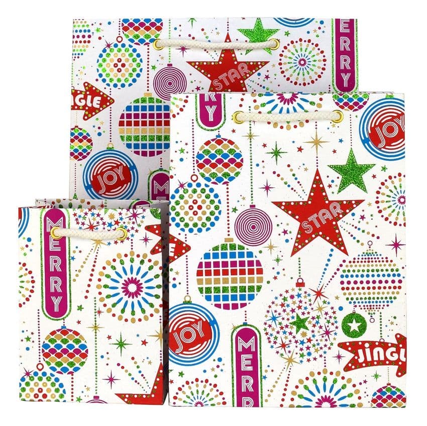 V43649; V43632; V43625 - Xmas Disco Bag- GBG323.00 10/PK