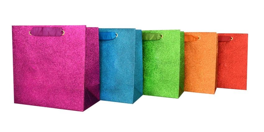 V43878 - Glitter Covered Party Bags 20/PK