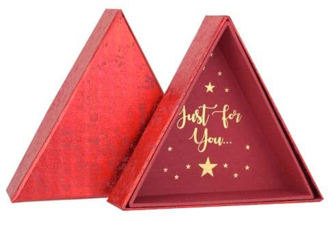 V43984 - Triangular Box Red Crush 6/PK