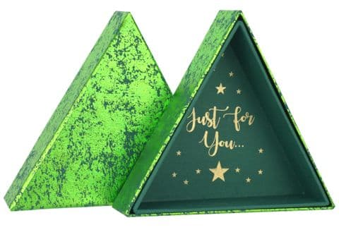 V44004 - Triangular Box Green Crush 6/PK