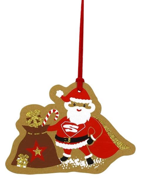 V44073 - Super Santa Tags Set of 4 12/PK