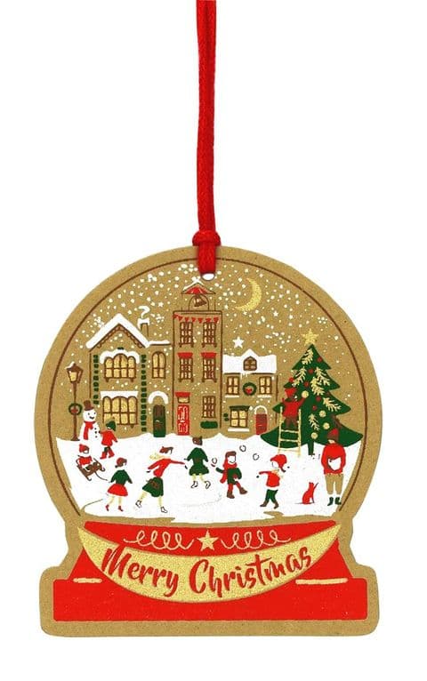 V44080 - Christmas Town Tags Set of 4 12/PK