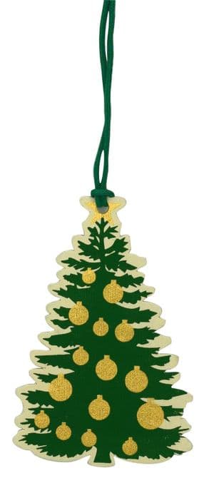 V44141 - Christmas Tree Green Tags Set of 4 12/PK
