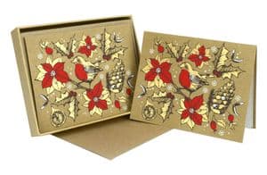 V44288 - Pionsettia Note Cards Set of 8 6/PK