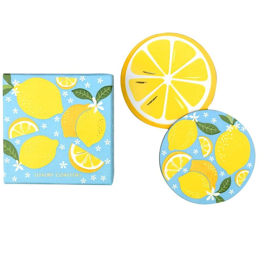 V45629 - Lemons Coasters S/8 4/PK