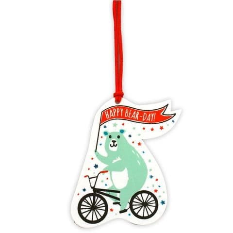 V45834 - Happy Bearday Gift Tags S/4 12/PK