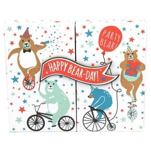 V46220 - Happy Bearday Gift Card Box 4/PK