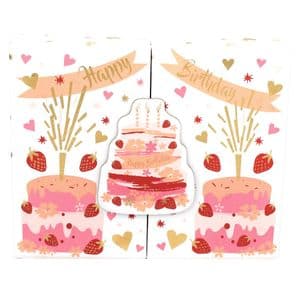 V46251 - Birthday Cakes Gift Card Box 4/PK