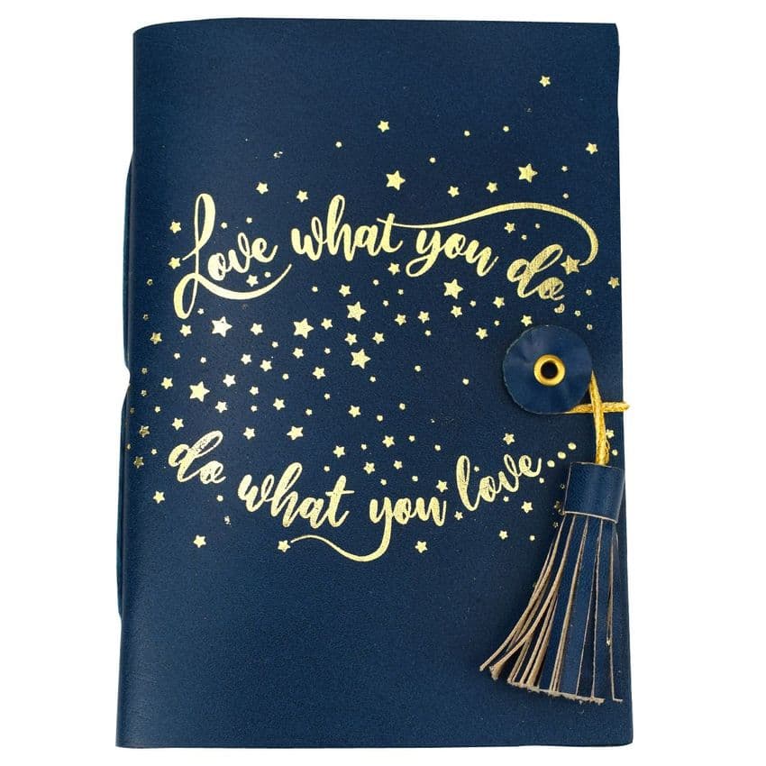 V46398 - Graduation Leather Journal 4/PK