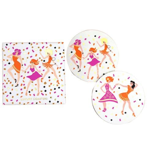 V46572 - Dancers Coasters S/8 4/PK