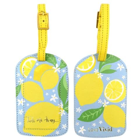 V46602 - Lemons Luggage Tag 4/PK